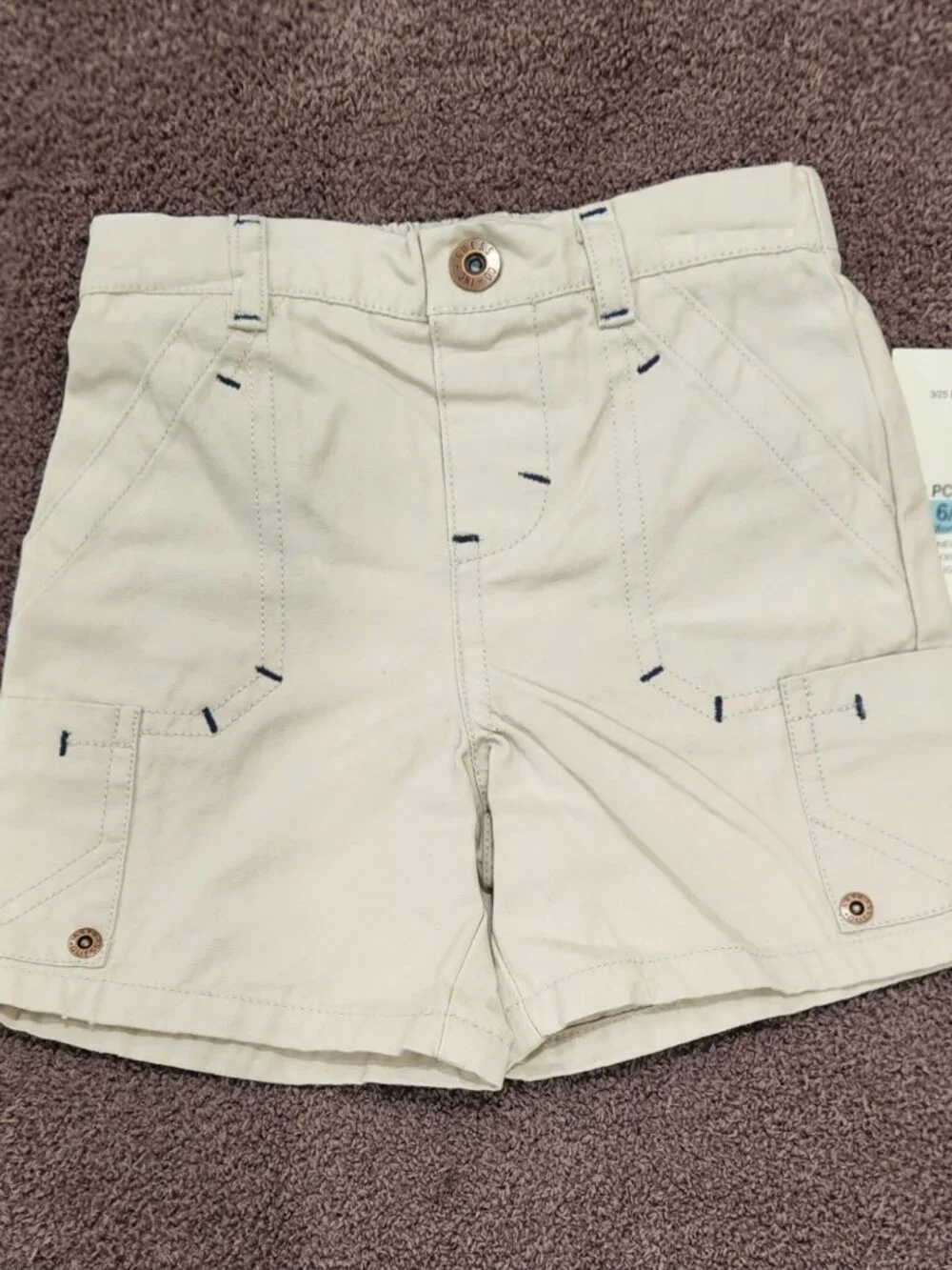 Guess Baby - Infant Boys' 3-Pc Tiger Cargo Short Set